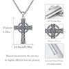 ZIPPICE Keltisches Kreuz Anhänger Silber 925 Keltischer Knoten Kette ViKing