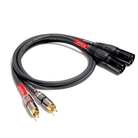 Suanqi WJSTN RCA to XLR Cable, XLR Male to RCA Male Cable, HiFi Audio Cable, 4N OFC 20AWG Shielded Twisted Pair Oxygen-Free Copper Braid Conductors, 2Pack (2Feet)