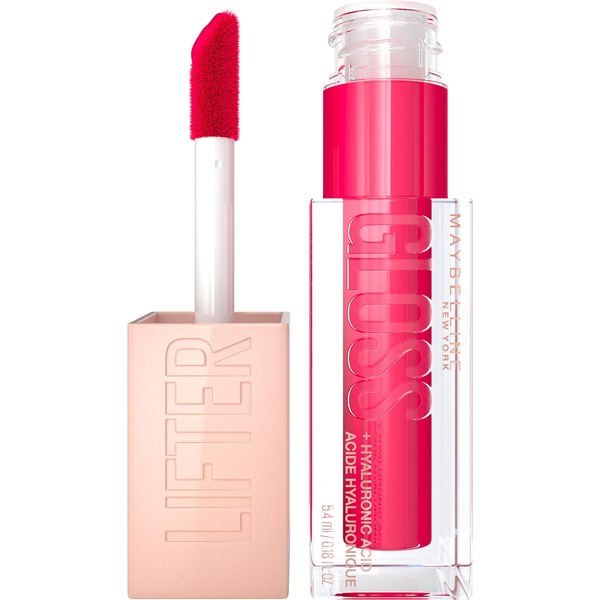 Maybelline New York Shiny Lip Gloss for Full-Like Lips, Moisturising, with Hyaluronic Acid, Lifter Gloss Candy Drop, Colour: No.024 Bubblegum (Pink), 1 x 5.4 ml