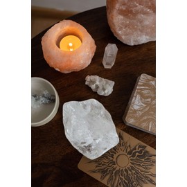 LAIDANLA Clear Quartz Natural Rough Stones Crystal Large Raw Crystals Bulk 1.5-2inch Healing Cuarzo Gemstones for Reiki Healing Tumbling Fountain Rocks Wire Wrapping Decoration 4PCS 0.5lb