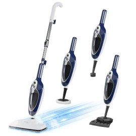 Steam Mop - 10-in-1 Floor Steamer Detachable MultiPurpose Handheld Steam Cleaner for Hardwood/Tile/Laminate All Floors Carpet Cleaning with 11 Accessories for Whole Home Use(Blue)