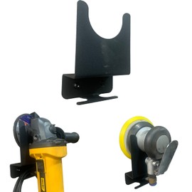 Gijok Angle Grinder Holder Tool Wall mount Bracket for 5inch Grinder, 1pc Impact Wrench Wall Holder, Angle Grinder Storage Rack for Angle Grinders, Cutters, Polishers etc