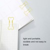 100pcs Colored Dog Bone Shape Paper Clips Black Lightweight Notebook