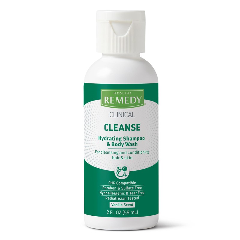 Medline Remedy Clinical Hydrating Shampoo & Body Wash (2 fl