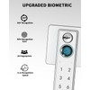 Fingerprint Door Lock, Keypad Door Knob with Handle, Sliver Smart