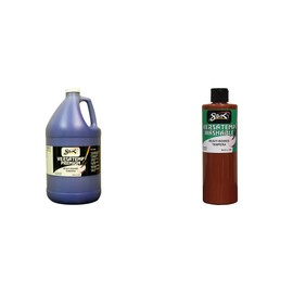 Casafoyer Versatemp Premium Heavy-Bodied Tempera Paint Combo Kit - Primary Blue Gallon & Washable Brown Pint for Art Projects