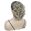onemily Ponytail Extension 10" Claw Clip Short Wavy Pony Tails