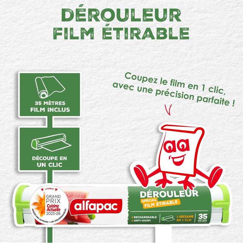Alfapac dispenser with stretch film, 35 m