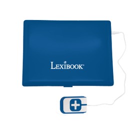 Lexibook - Educational and Bilingual Laptop Spanish/English - Toy for Child Kid (Boys & Girls) 130 Activities, Learn Play Games and Music - Blue - JC798i2