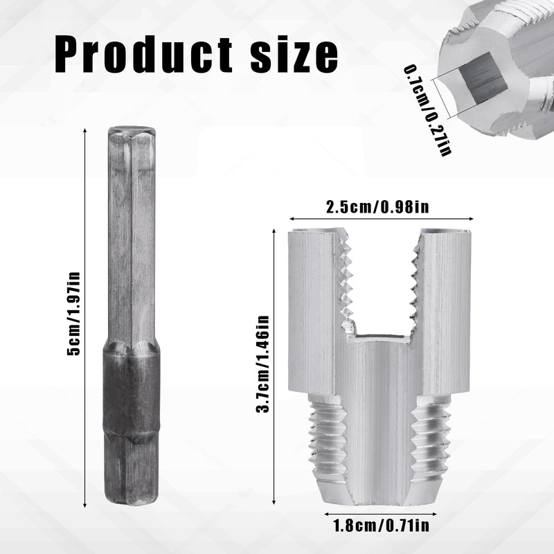 BOXOB 2-in-1 PVC Plastic Pipe Threader Kit, Integrated Internal &