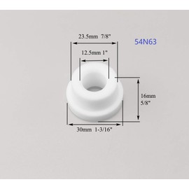 RIVERWELD TIG Gas Lens Insulator Cup Gaskets 54N63 for DB PTA SR WP 17 18 26 TIG Welding Torch Pack of 5