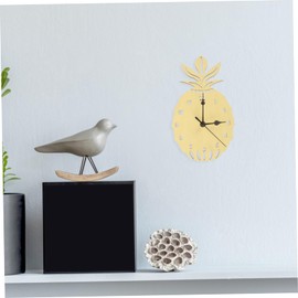 Operitacx Nordic Style Pineapple Wall Clock Cute Mute Clock for Bedroom Office Decor Design Elegant Decorative Silent Movement Timepiece for Rooms