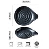 LAUCHUH Spoon Rest for Stove Top, Ceramic Spoon Holder 5"
