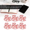 100pcs Swan Shape Paper Clips Plating Process Portable Cute Metallic