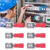 Insulated Spade Wire Connector FDD1.25‑250 Female Sturdy Durable Stable Convenient
