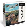 Lantern Press 1000 Piece Jigsaw Puzzle, Moses Lake, Washington, Painterly,