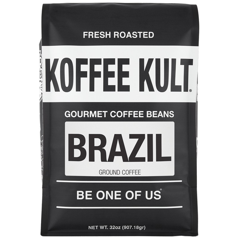 Koffee Kult Brazil Coffee Ground Medium Roast - 100% Single