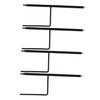 Kisangel 4pcs Outdoor Shepherd Hook Stand Durable Metal Garden Stakes