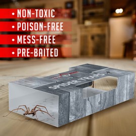 Spider Traps for Inside Your Home (16 Traps) - Spider Catcher Insect Traps Indoor - Spider Traps Indoor Bug Traps Sticky Traps for Spiders - Pre Baited Ultra Sticky Insect Glue Traps - Trap a Pest