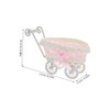 SHOWERORO Imitation Rattan Carriage Candy Basket Mini Woven Flower Holder