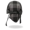 Hot Leathers HWH1110 Gray Buffalo Plaid Headwrap - One Size