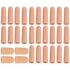 GWAWG Fingerschutz aus Silikon, Fingerspitzenschutz, Daumenschutz, Fingerschutz, Gummi-Fingerschutz, Silikon-Fingerschutz für Fingerrissen, Schmerzlinderung, 30 Stück