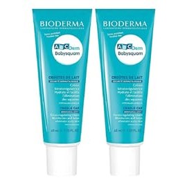 Bioderma ABCderm Babysquam Removes Milk Crust Intense Moisture Regulates Sebum Production Clean Scalp Odourless Leaves No Oily Hair 2 x 40 ml