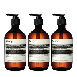 Aesop Aesop Reverence Aromatique Hand Wash | Gentle Exfoliating Hand Wash with Finely Milled Pumice | 500mL / 16.9 oz (Pack of 3)