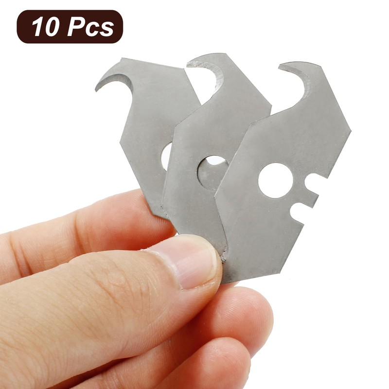 Litoexpe Hook Blade Utility Knife, SK5 Carbon Steel Replacement Blades