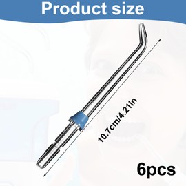 Menibeuty Munddusche, 6 Stück Ersatzspitzen für Mundduschen, Flosser-Ersatzspitzen, Dental Dental Water, Ersatz Jet Tipps Zahnärztlich Wasser, Flosser Water Jet für Munddusche ohne Munddusche(Blau)