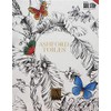 York Wallcoverings Ashford Toiles Papillon Removable Wallpaper, Blue/White