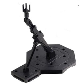 Bioristar HG RG Hobby Action Base Gundam Model Stand Hobby Display Stand Compatible with HG MG BB 1/144 1/100 Pack of 2 (Black)