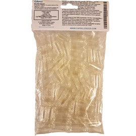 Empty Gelatin Capsules Size 000 x 100, Clear/Clear