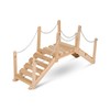 Shine Company 4963N Decorative Cedar Wood Garden Bridge with Side