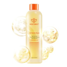 Modelones Acetone Nail Polish Remover, Professional Gel Polish Remover, Nail Glue Remover Natural Formula with Jojoba Oil for Nail Moisturizing & Care, Acrylic Dip Powder Remover(8 FL.Oz.), Lemon