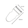 Fackelmann 36122 Castor Vegetable Shaver, Peeler, Vegetable Peeler, Stainless Steel,