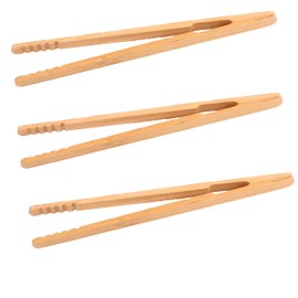 General crafts | Bamboo tweezers | Grooved grip | Pack of 3