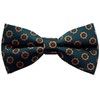 Bowties.jp bd465 Green Flower Emblem Bow Tie Bowtie Simple Installation
