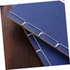 GRIRIW 2pcs Creative Ancient Hand-made Thread Diary Notepad Blue Cover