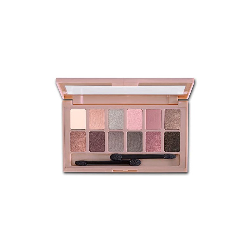 Maybelline Maquillaje Eye Shadow Palette The Blushed, color Rosas/Cafes