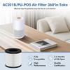 PU-P05/AC201B Replacement Filter Compatible with FULMINARE PU-P05 and Purivortex AC201B