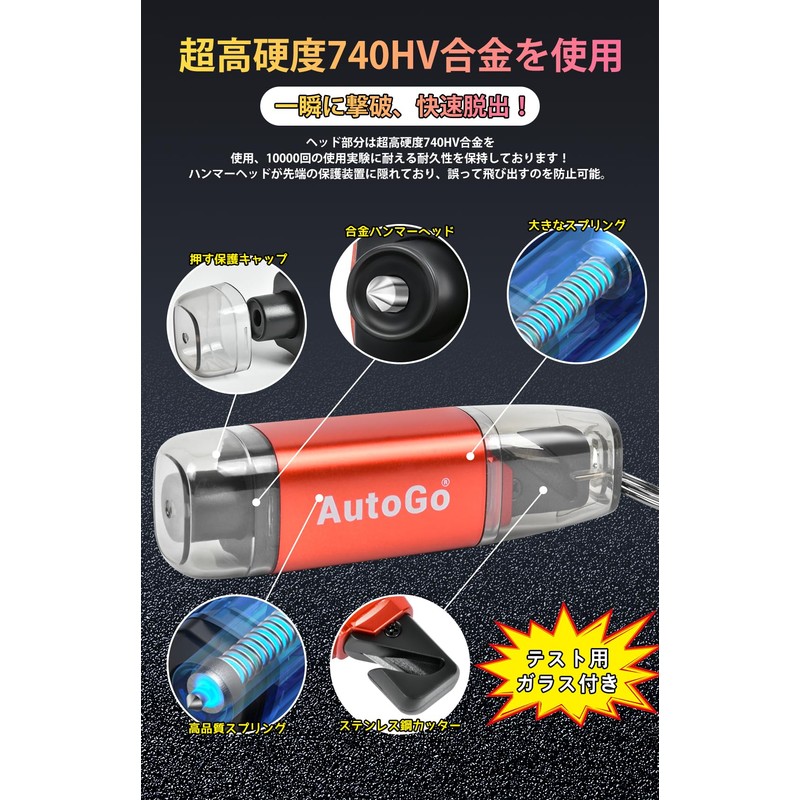 CCYCCL Emergency Escape Hammer, Labor Saving, Compact, One Second Escape