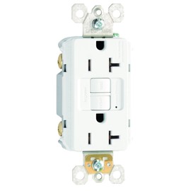 Pass & Seymour 2097W TradeMaster 20 Amp 125V AC GFCI Duplex Receptacle, White