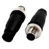 Elecbee 2PCS M12 8-Pin Connector Plug, 12 mm Sensor Cable
