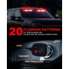 Emergency Dash Strobe Lights 2x16.8 Inch Red White 48 LED