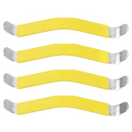 4Pcs Yootones Guitar String Spreaders, Rubber Coated Guitar Luthier Tool Compatible with Guitar Bass Ukulele(Yellow)