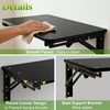 Wooden Folding Shelf Wall Mounted for Small Space, Fold Down
