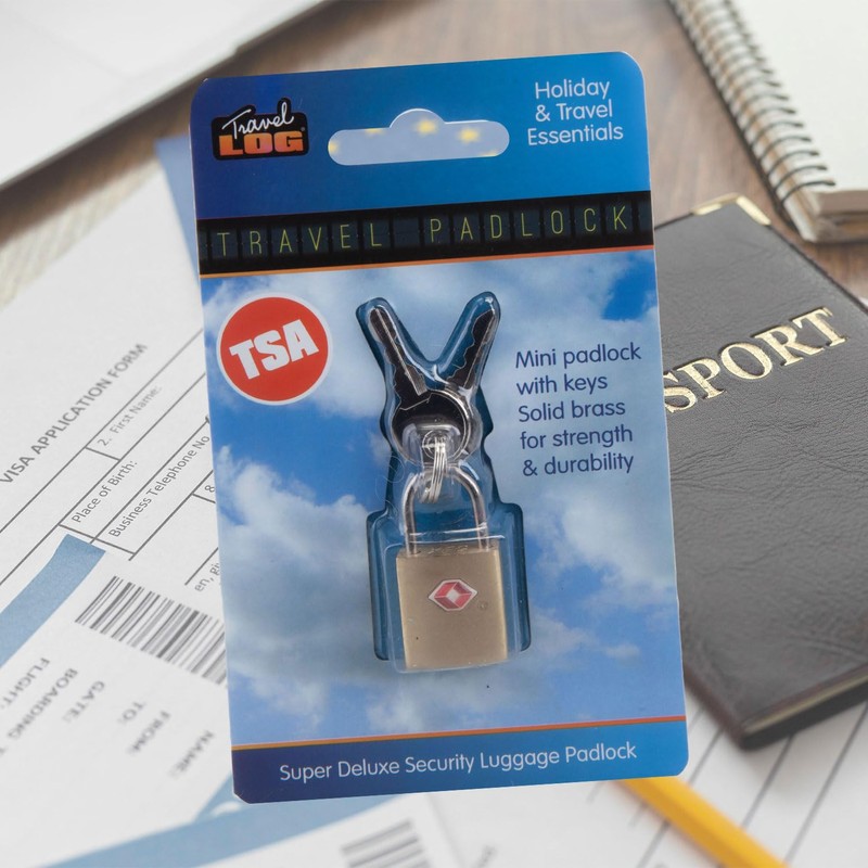 VFM - TSA Key Padlock Solid Brass TSA Approved -