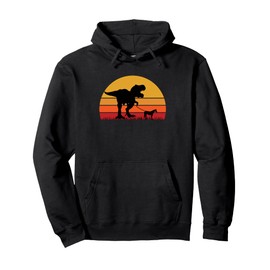 T-Rex Walking Horse Trex Tyrannosaurus Rex Dinosaur Dino Pullover Hoodie