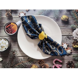 Gold Napkin Rings Set of 12,Leaf Napkin Rings Napkin Holder Buckles for Weddings,Fall Holiday Dinner,Anniversary,Christmas,Thanksgiving,Easter,Picnic,Party of Table Decor(Gold,12)